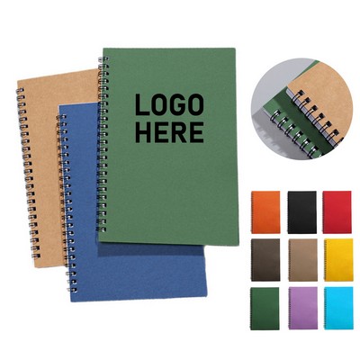 A5 Kraft Paper Spiral Notebook