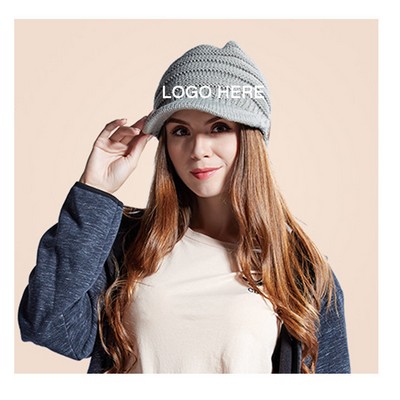 Winter Knit Beanie Cap