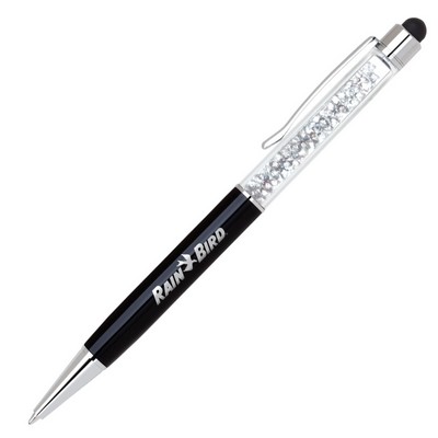 Stylus-430 Brass Twist Action Ballpoint Pen w/Sparkling Insert