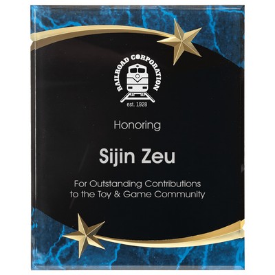 Marble Shooting Star Acrylic Plaque