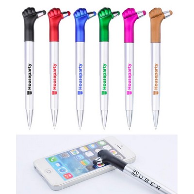 Union Printed - Thumbs-up Stylus Pen with 1-Color Logo