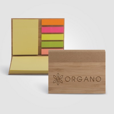 Bamboo Sticky Notepad - Laser
