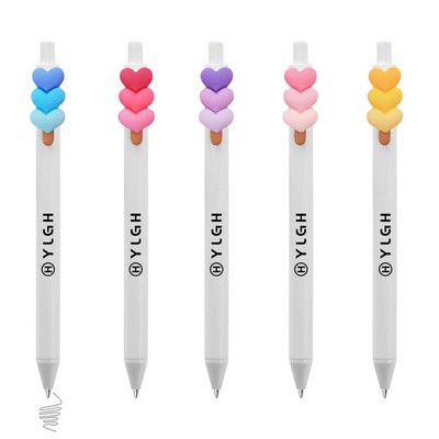 3 Hearts Click Activated Pen
