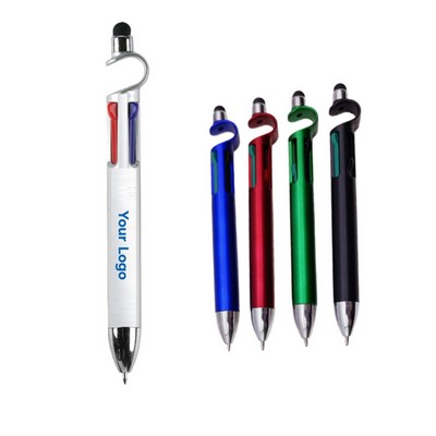 3-in-1 Metal Stylus Ballpoint Pen with Phone Stand