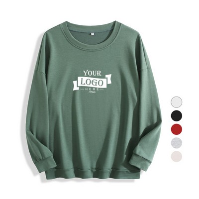 8.5 oz Poly/Cotton/Spandex Blend Crewneck Sweatshirt