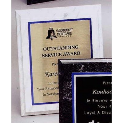 White Marble Finish Plaque (12"x15")