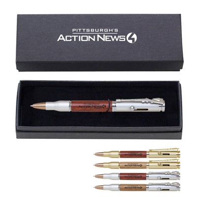 Brass/Wooden Ballpoint Pen Box Set