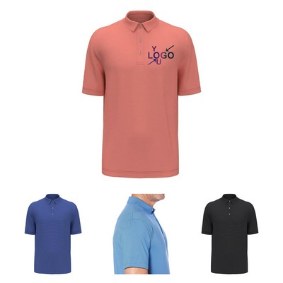 Men's Moisture-Wicking Striped Polo