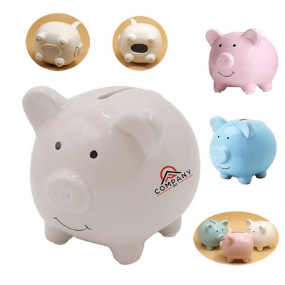 Handcrafted Ceramic Pig-Shaped Piggy Bank
