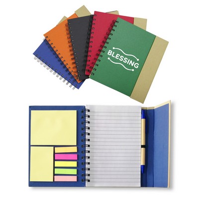 Spiral Notebook Including Pen And Notes