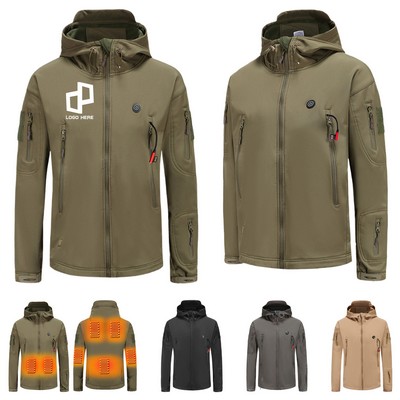 Heated Hooded Jacket W/ Multi-Pockets