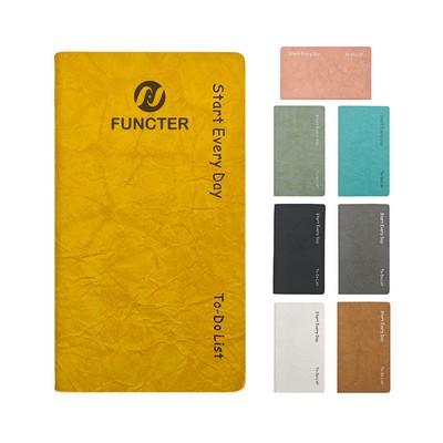 A6 Crinkle PU Leather Notebook