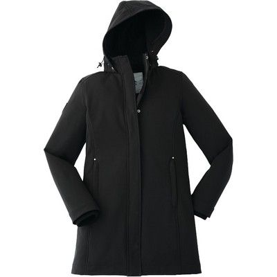 Women's ELKPOINT Roots73 Long Softshell Jacket with Detachable Hood