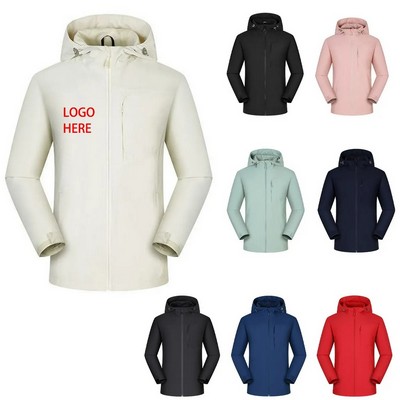 Hooded Outdoor Rain Jacket
