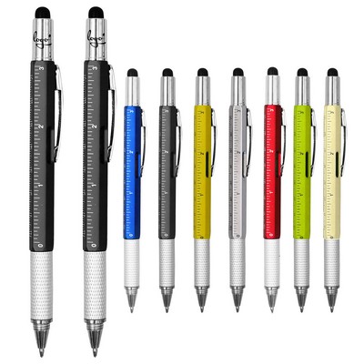 Metal 6-in-1 Multifunctional Tool Pen