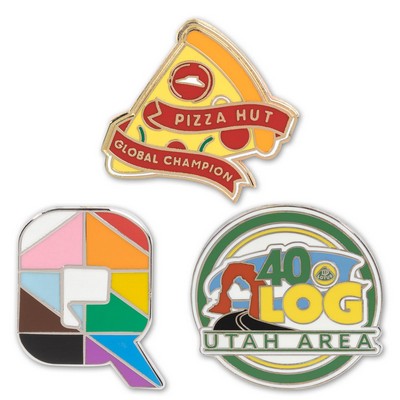 1.25" Hard Enamel Direct Lapel Pin