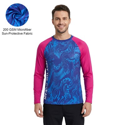 Unisex 200 GSM Sunproof SPF 50+ Sublimation Long Sleeve Fishing T Shirt