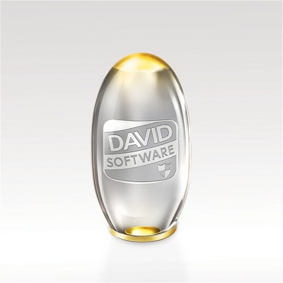 Gemstone Crystal Award 4"