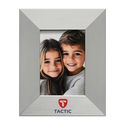 Aero Brushed Silver 5" x 7" Frame - 2" Wide