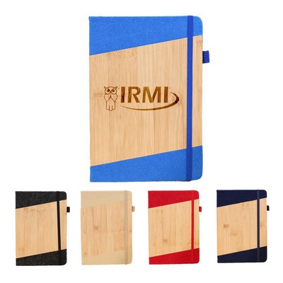A5 Bamboo Look Notebook