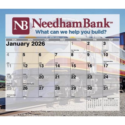 Mini Tear-Off Sheet Calendar - Magnificent Trains