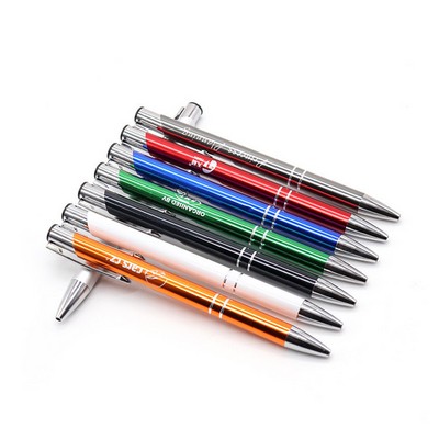 Aluminum Click Action Metal Ballpoint Pen