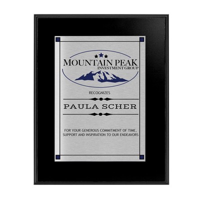 Larimer - Black Panel Plaque 7x9