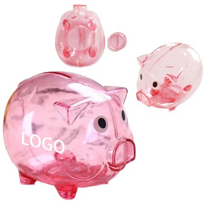 Plastic Cartoon Coin Bank