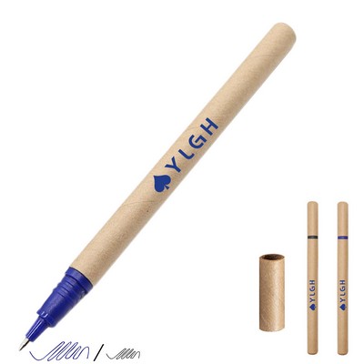 Paper Tube Pen With Cap