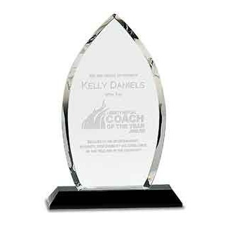 Crystal Halo Award, 9 1/2"H