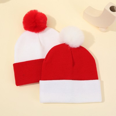 Christmas Pom Pom Knitted Beanie
