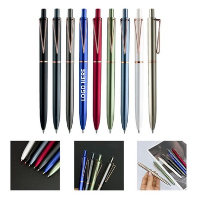 V-Shaped Clip Business Metal Gel Pen