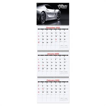 Three Months at a Glance Calendars w/Rings