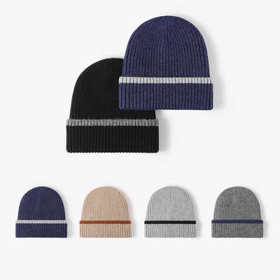 Winter Warm Fleece Lined Knitted Beanie