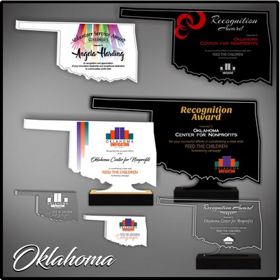 15" Oklahoma Black Budget Acrylic Award