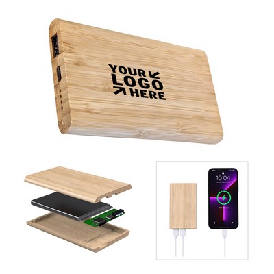 5000mah Bamboo Power Bank