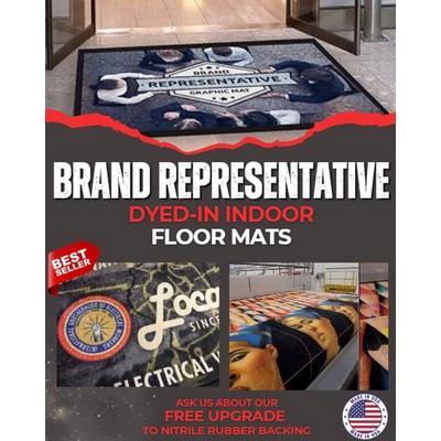 Brand Representative Full Color HD Logo Mat - 2' X 8'