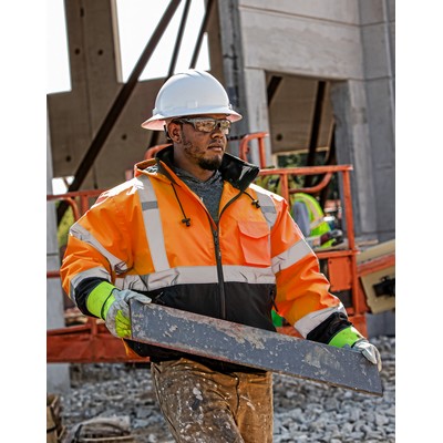 ANSI Class 3 Black Bottom Bomber Jacket - DISCONTINUED