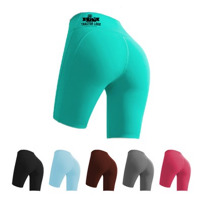 Women's High-Waist Quick-Dry Yoga Shorts