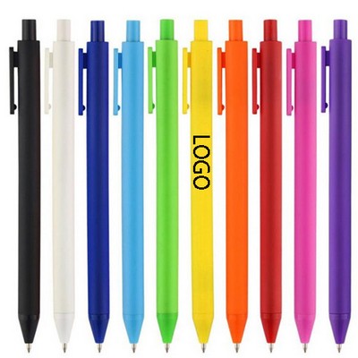 Soft Rubberized Touch Retractable Gel Pen