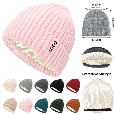 Satin Lined Beanie For Kids