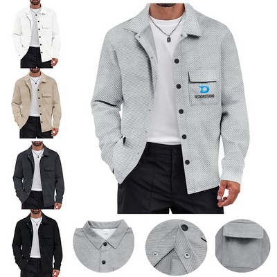 Men's Flannel Lined Shirt Jacket