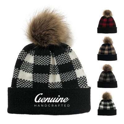 Winter Plaid Beanie
