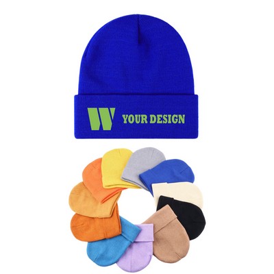 Custom Acrylic Knit Cuff Beanie