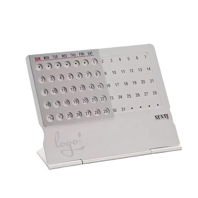 Aluminum Desk Perpetual Calendar