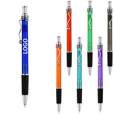 Retractable Ballpoint Pen with Comfort Grip