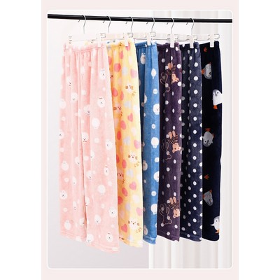 Full Custom Men's Flannel Pajamas Pants Cartoon Family Christmas Pajama Pants Kawaii Pajama Pants