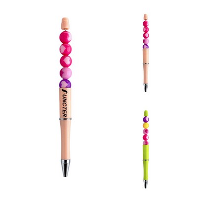 Heart Beading Ballpoint Pen
