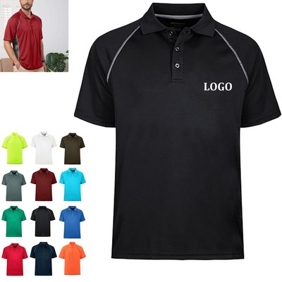 Men's Quick Dry Fit Golf Polo Shirt