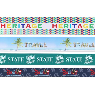 1" Badge Satin Ribbon - 100yd Roll - Sublimation